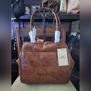 Patricia Nash Signature Map Print Shoulder Bag NWT